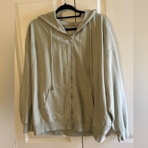 Brandy Melville Green Zip Up